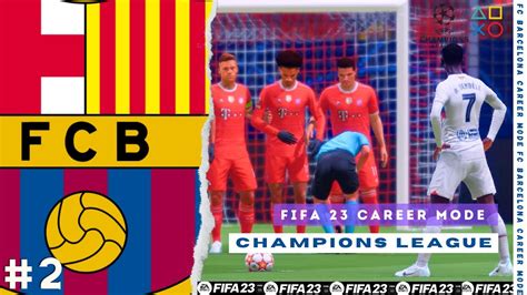 FIFA 23 PS4 FC Barcelona Career Mode Bertandang Ke Allianz Arena