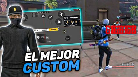 El MEJOR CUSTOM HUD A 4 DEDOS De FREE FIRE YouTube