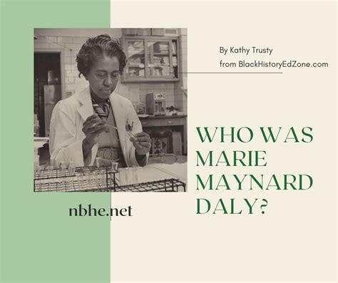 Who was Marie Maynard Daly? – National Black Home Educators