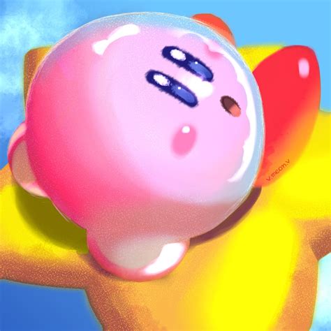 Kirby on a warp star by Meon1234 on DeviantArt