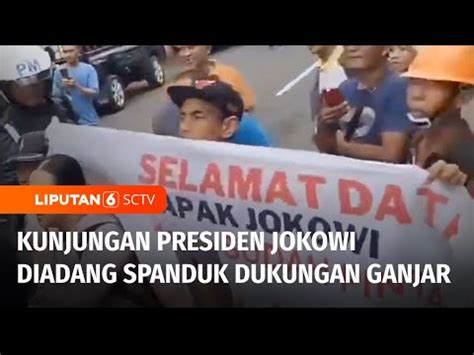 Kunjungan Kerja Jokowi Ke Gunungkidul Diwarnai Kisruh Warga Bentangkan