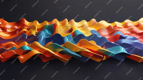 Premium Photo Abstract 3d Waves Background