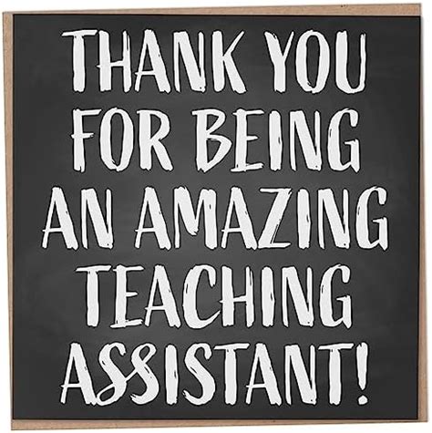 Thank You Card For Teaching Assistant Thank You For Being An Amazing