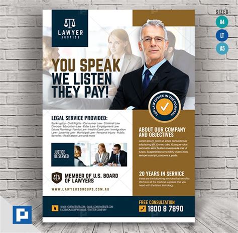 Law Firm And Legal Services Flyer Psdpixel Legal Services Law Firm