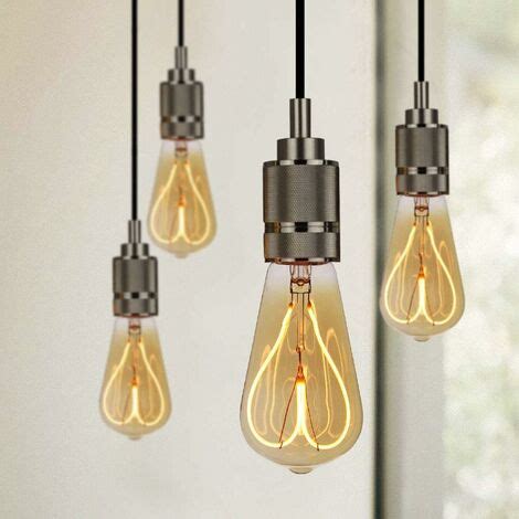 Classic Edison St Soft Heart Led Filament Amber Glass W Dimmable