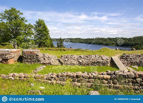 View of the Ruins of the Viljandi Castle Stock Photo - Image of ...