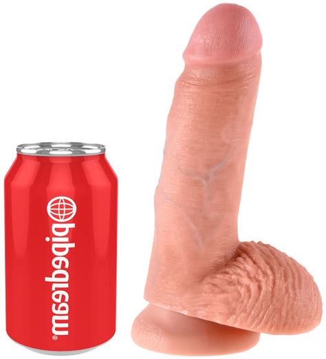 Realistické dildo so semenníkmi King Cock 7 Pipedream Erotické pomôcky