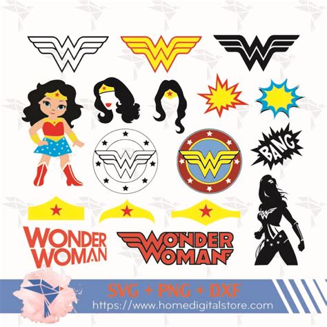 Wonder Woman Svg Wonder Woman Cut Files Svg Png Dxf