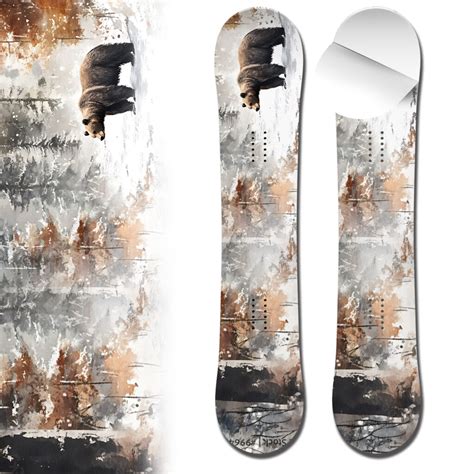 Snowboard Wrap Grizzly Bear Wrap City Blue