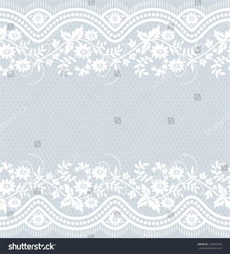 Seamless Lace Pattern Flower Vintage Vector Stock Vector Royalty Free