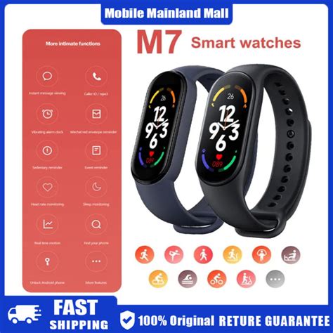 COD OriginalM7 Smart Watch Original Waterproof Smart Bracelet Women