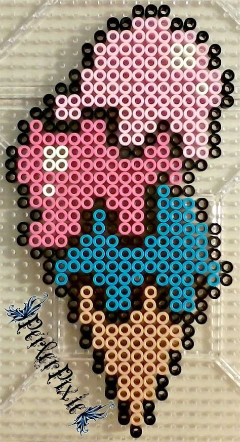 Triple Scoop Ice Cream Diy Perler Bead Crafts Perler Bead Templates