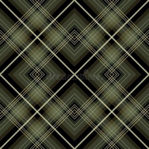 Checkered Green Fabric With White Circles And A Frame Stock