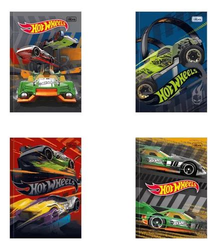 Caderno Brochura Capa Dura Hot Wheels Folhas Tilibra MercadoLivre