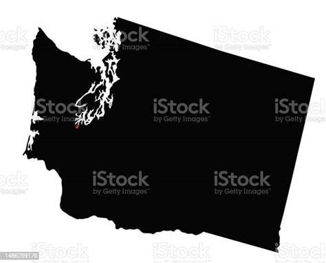 Vetores De Mapa Altamente Detalhado Da Silhueta De Washington E Mais