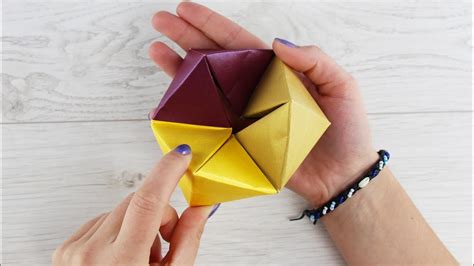 How to make Amazing Paper Toy without Glue, DIY Origami Hexaflexagon