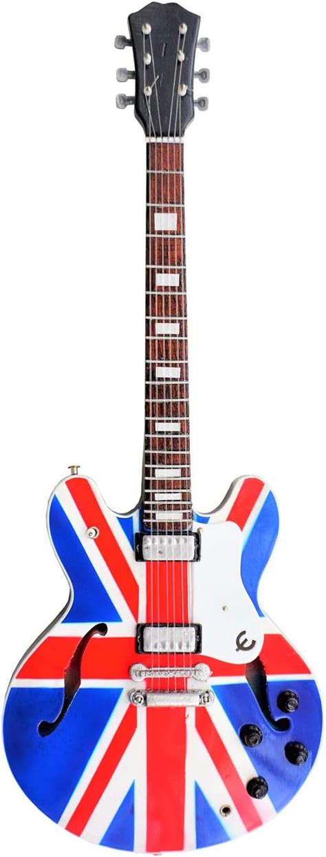 Oasis Union Jack Noel Gallagher Miniature Guitar Replica Amazon Co