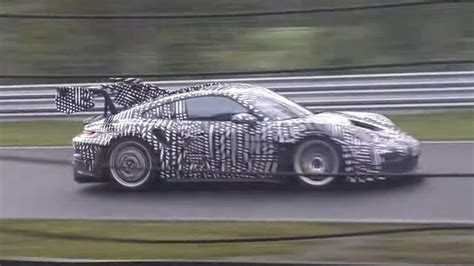 Porsche Gt Rs Spied On Nurburgring With New Manthey Package And