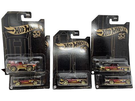 HOT WHEELS Pearl And Chrome 2023 Set Of 5 Cars 55th Anniversary New EBay