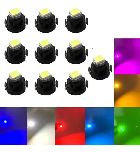 Kit 10 Focos Led T3 T4 2 T4 7 Clúster Para Tablero Fija 12v Meses sin