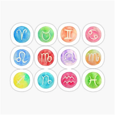 Zodiac Sign Sticker Pack Sticker For Sale By Thekaylalove Redbubble