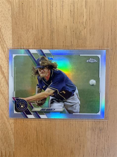 2021 Topps Chrome REFRACTOR Josh Hader 212 Milwaukee Brewers EBay