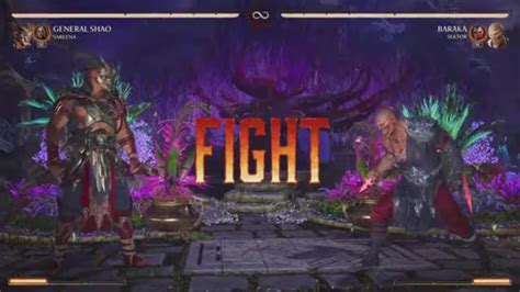 Mortal Kombat 1 General Shao Vs Baraka Req 1 Vs 1 Fight Youtube