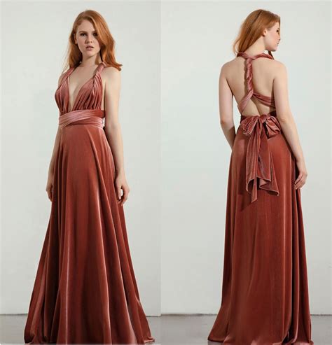 Velvet Infinity Convertible Multiway Bridesmaids Dress