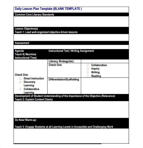 Free 7 Sample Unit Lesson Plan Templates In Pdf Ms Word