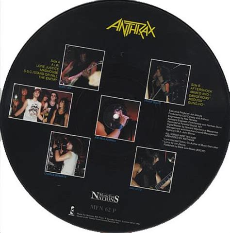 Anthrax Spreading The Disease Uk Picture Disc Lp Vinyl Picture Disc