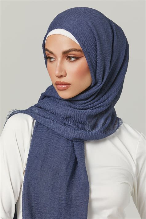 Everyday Cotton Crinkle Hijab Leadership Head Scarf Styles Instant