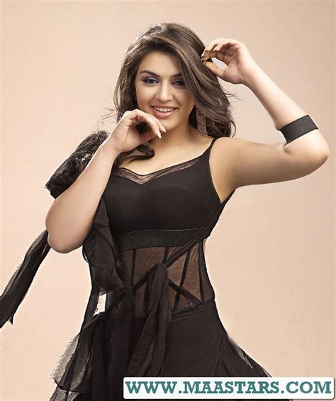Hot Indian Actress Hansika Motwani Hot In Black Dress
