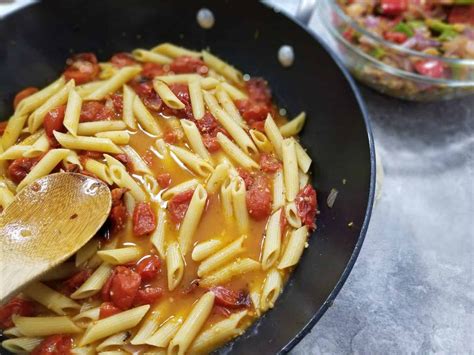 Fajita Pasta With Chicken Sausage And Fire Roasted Tomatoes Sugar Booger Sweets