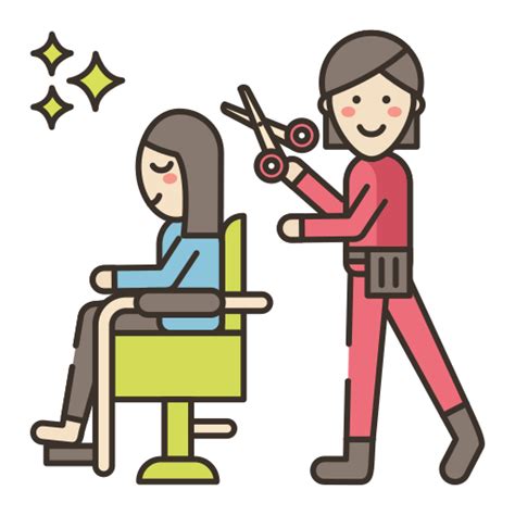 Hairdresser Flaticons Lineal Color Icon