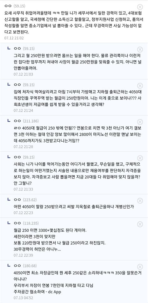 사무직 아니면 차라리 굶어죽을거라는 중소기업 갤러 유머움짤이슈 에펨코리아