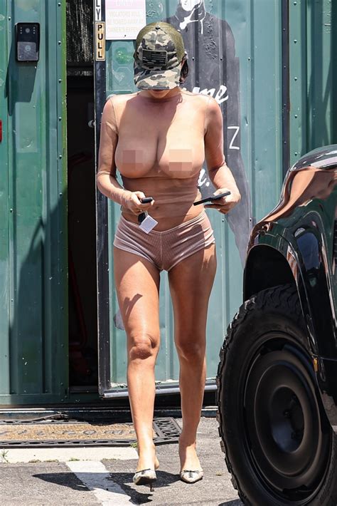 Bianca Censori Flashes Her Naked Breasts While Sporting Her Most Audacious Outfit To Date
