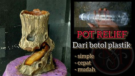 CARA MEMBUAT POT RELIEF UNIK HOW TO MAKE A WOOD MOTIF RELIEF POT