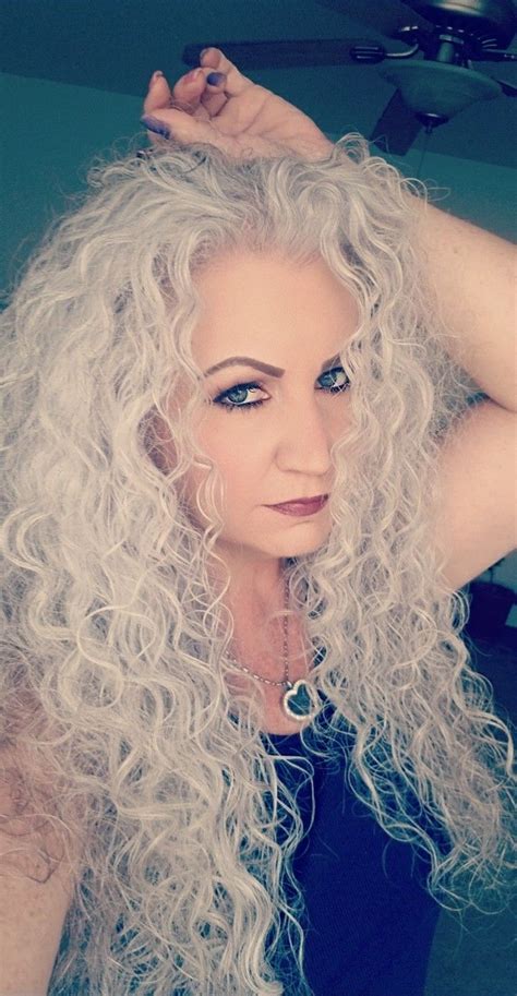 Sarah Chapman Natural Curls Long Grey Hair Gorgeous Gray Hair