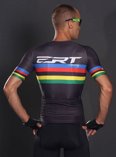 CAMISA CICLISMO NEW ELITE ERT RACING CAMPEÃO MUNDIAL PRETA