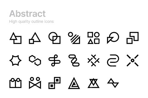 Premium Vector Abstract Vector Icons Figures