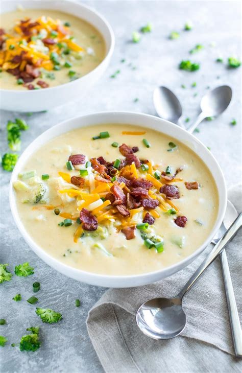 Cheesy Broccoli Potato Chowder Peas And Crayons