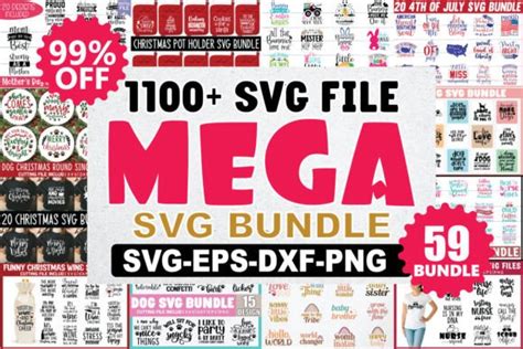 Mega Svg Bundle 1180 Svg Designs Graphic By Printablestore · Creative