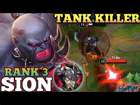 Sion Annoying Full Tank Damage Top Aggressive Mvp Play Top Global