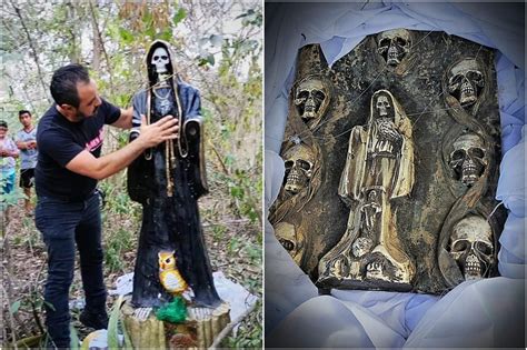 Descubren Figuras De La Santa Muerte Ocultas En Maxcan Yucat N