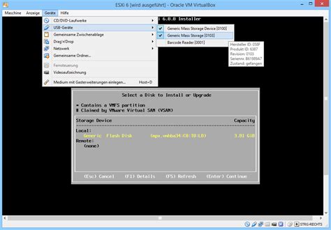 Vmware Esxi X Von Und Auf Usb Stick Installieren Windowspro