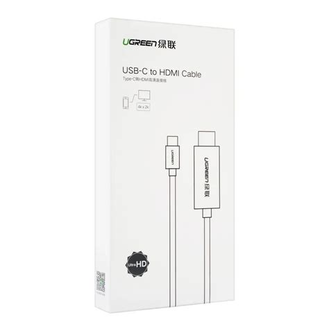 Ugreen Usb Type C To Hdmi Cable 15m Space White 30841