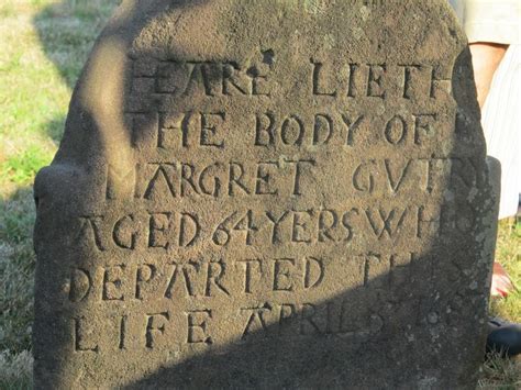 The Oldest Grave Of One Of The Original Settlers From