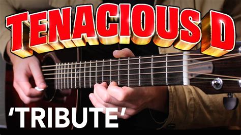 Tenacious D 'Tribute' Acoustic Guitar Tutorial - How to Play - Andy Guitar