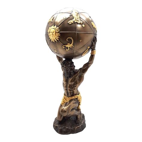 Atlas Titan Celestial Sphere Mythology Greek Cold Cast Bronze - Etsy