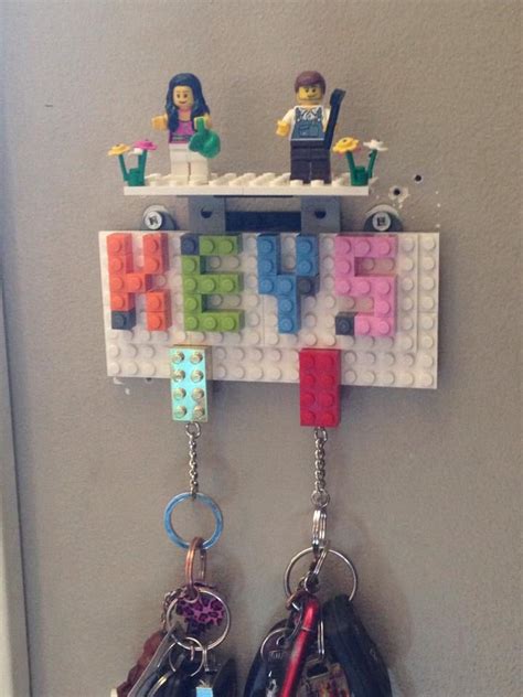 Make Your Own Lego Key Holder Lego Key Holders Lego Diy Crafts Lego